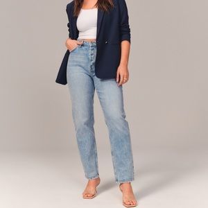 Abercrombie & Fitch Curve Love Dad Jean Size 28 Long